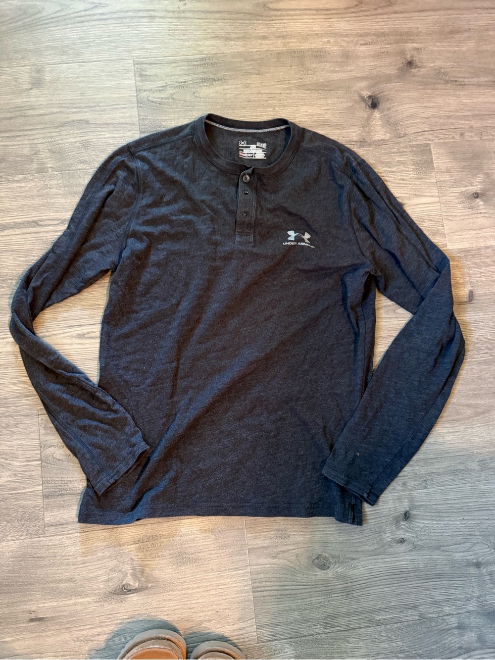 Under Armour Charcoal Long Sleeve Henley